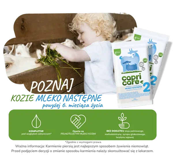 Grafika - Capricare poznaj kozie mleko następne